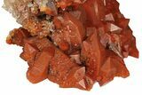 Sparkly, Red Quartz Crystal Cluster - Morocco #173911-1